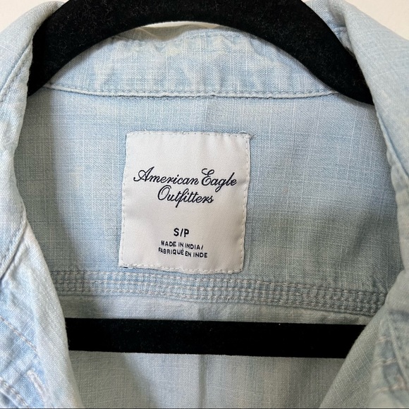 💚 American Eagle Outfitters Button Down Collared Top - Picture 4 of 10